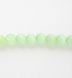 Cats Eye Rounds 4mm ~ Light Green