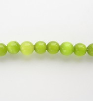 Cats Eye Rounds 4mm ~ Olive