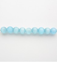 Cats Eye Rounds 4mm ~ Pale Blue