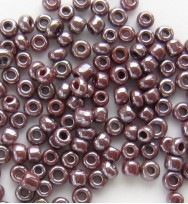 Seed Beads 11/0 Opaque Lustered Plum