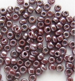 Seed Beads 11/0 Opaque Lustered Plum