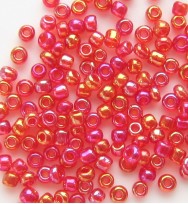 Seed Beads 11/0 Rainbow Red