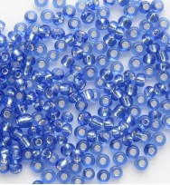 Seed Beads 11/0 Silver Lined Blue