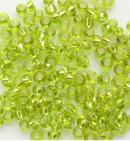 Seed Beads 11/0 Silver Lined Lime