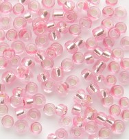 Seed Beads 11/0 Silver Lined Pink