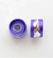 Aluminium Tube Bead 6x4mm ~ Purple