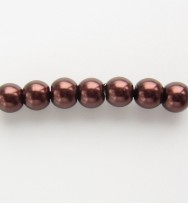 Glass Pearls 4mm ~ Brown