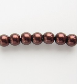 Glass Pearls 4mm ~ Brown