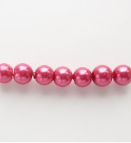 Glass Pearls 4mm ~ Dark Pink