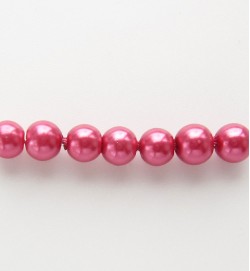Glass Pearls 4mm ~ Dark Pink
