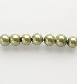 Glass Pearls 4mm ~ Green