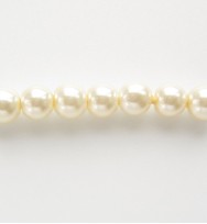 Glass Pearls 4mm ~ Ivory