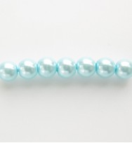 Glass Pearls 4mm ~ Light Blue