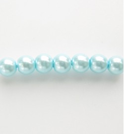 Glass Pearls 4mm ~ Light Blue