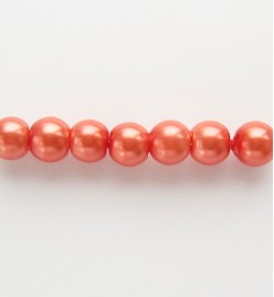 Glass Pearls 4mm ~ Peach