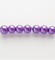 Glass Pearls 4mm ~ Purple
