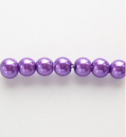 Glass Pearls 4mm ~ Purple