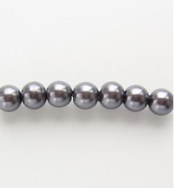 Glass Pearls 4mm ~ Slate