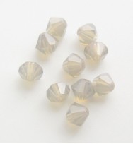 Swarovski Bicone 4mm ~ Light Grey Opal