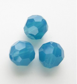 Swarovski Rounds 8mm ~ Caribbean Blue Opal