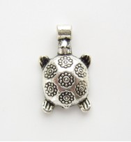 Turtle Flower Shell Charm