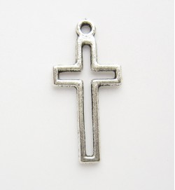 Silver Cutout Cross