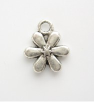 Tibetan Silver Flower Charm