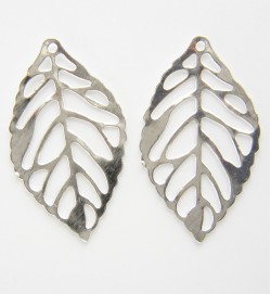 Filigree Thin Leaf Charms