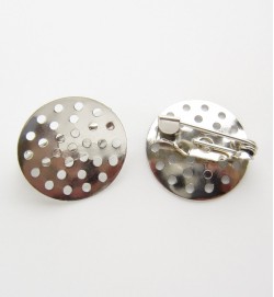 Brooch Pins Perforated Disk